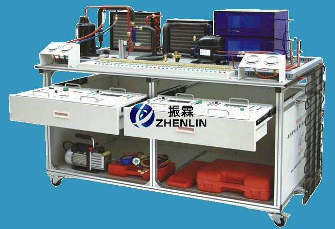 现代制冷与空调系统技能实训设备,现代制冷技术实训装置--上海振霖公司