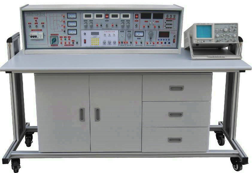 这一款是上海振霖教学设备公司生产的ZLCB-802电工电子实验台（学生桌）。