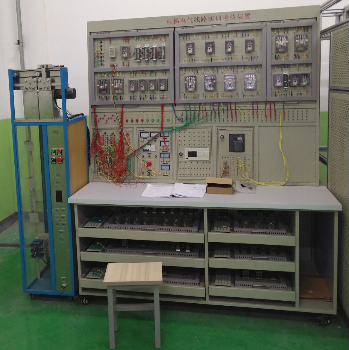 电梯电气线路实训考核装置,电梯电气控制实验台--上海振霖公司