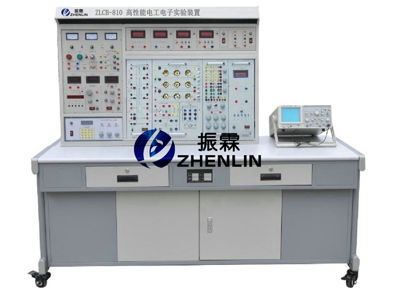 这一款是上海振霖教学设备公司生产的ZLCB-810型电工电子实验台。